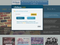 Desktop screenshot for lifenews.com