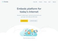 Desktop screenshot for iframely.com