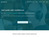 Desktop screenshot for awesound.com
