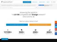 Desktop screenshot for frequencycheck.com