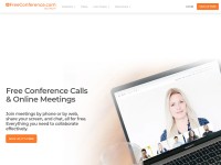 Desktop screenshot for freeconference.com