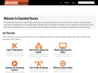Desktop screenshot for groundedreason.com