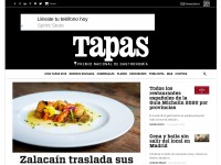 Desktop screenshot for tapasmagazine.es