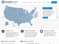 Desktop screenshot for simplemaps.com