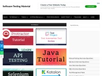 Desktop screenshot for softwaretestingmaterial.com