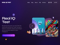 Desktop screenshot for realiqtest.net