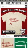 How 6dollarshirts.com looks like on a mobile device such as an iPhone.