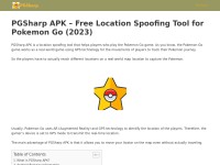 Desktop screenshot for pgsharpapp.com