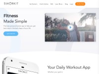 Desktop screenshot for sworkit.com
