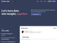 Desktop screenshot for observablehq.com