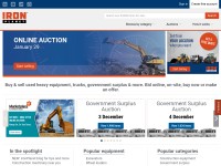 Desktop screenshot for ironplanet.com