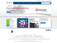 Desktop screenshot for thawte.com