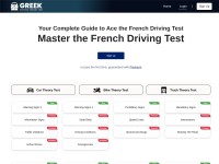 Desktop screenshot for greekdrivingtheorytest.com