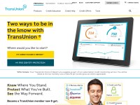 Desktop screenshot for transunion.com
