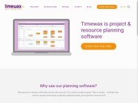 Desktop screenshot for timewax.com