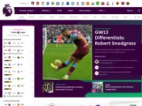 Desktop screenshot for premierleague.com