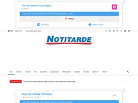 Desktop screenshot for notitarde.com