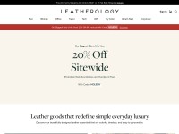 Desktop screenshot for leatherology.com