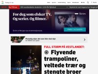 Desktop screenshot for tv2.no