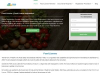 Desktop screenshot for fssaifoodlicense.com