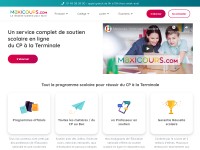 Desktop screenshot for maxicours.com