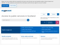 Desktop screenshot for mygov.scot