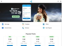 Screenshot of grameenphone.com