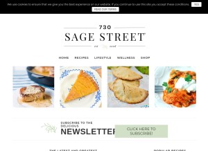 How 730sagestreet.com looks like on a tablet such as an iPad.