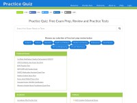 Desktop screenshot for practicequiz.com
