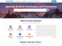 Desktop screenshot for spanishdict.com