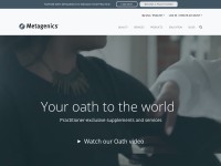 Desktop screenshot for metagenics.com