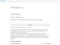 Desktop screenshot for npidata.info