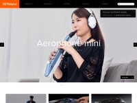 Desktop screenshot for roland.com