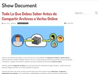 Desktop screenshot for showdocument.com