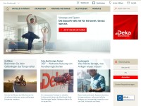 Desktop screenshot for deka.de