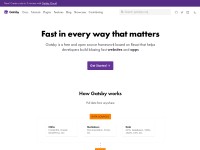 Desktop screenshot for gatsbyjs.org
