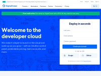 Desktop screenshot for digitalocean.com