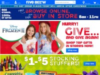 Desktop screenshot for fivebelow.com