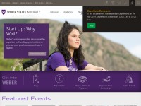 Desktop screenshot for weber.edu