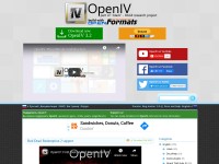 Desktop screenshot for openiv.com