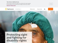 Desktop screenshot for sightsavers.org