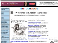 Desktop screenshot for studenthandouts.com