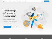 Desktop screenshot for metrilo.com