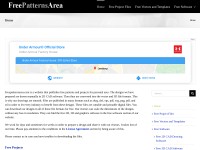 Desktop screenshot for freepatternsarea.com