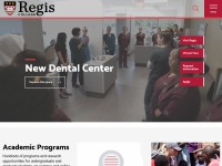 Desktop screenshot for regiscollege.edu