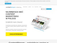 Desktop screenshot for contentstream.pl