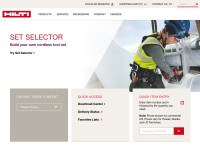 Screenshot of hilti.com