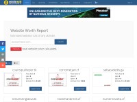 Desktop screenshot for websiteworthreport.com