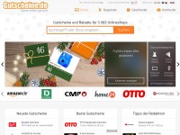 Desktop screenshot for gutscheine.de