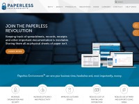 Desktop screenshot for paperlessenvironments.com